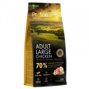 PROFINE DOG ADULT CHICKEN sausā barība suņiem Vista, kartupeļi 12kg